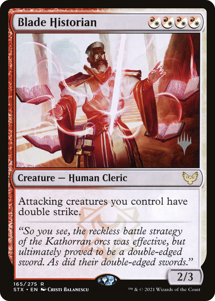 Blade Historian (Promo Pack) [Strixhaven: School of Mages Promos] Foil