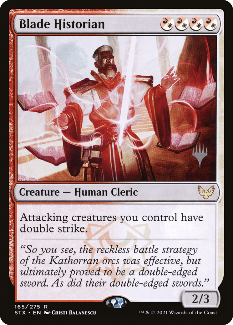 Blade Historian (Promo Pack) [Strixhaven: School of Mages Promos] Foil