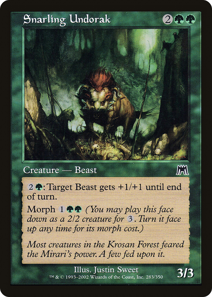 Snarling Undorak [Onslaught] Foil