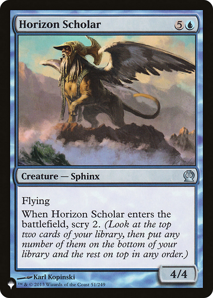 Horizon Scholar |  (THS-51) [The List]