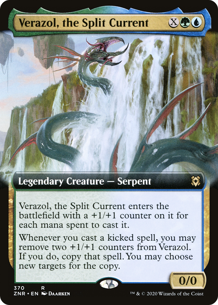 Verazol, the Split Current (Extended Art) [Zendikar Rising] Foil