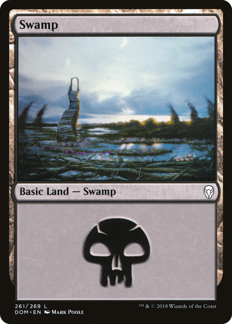 Swamp (261) [Dominaria] Foil