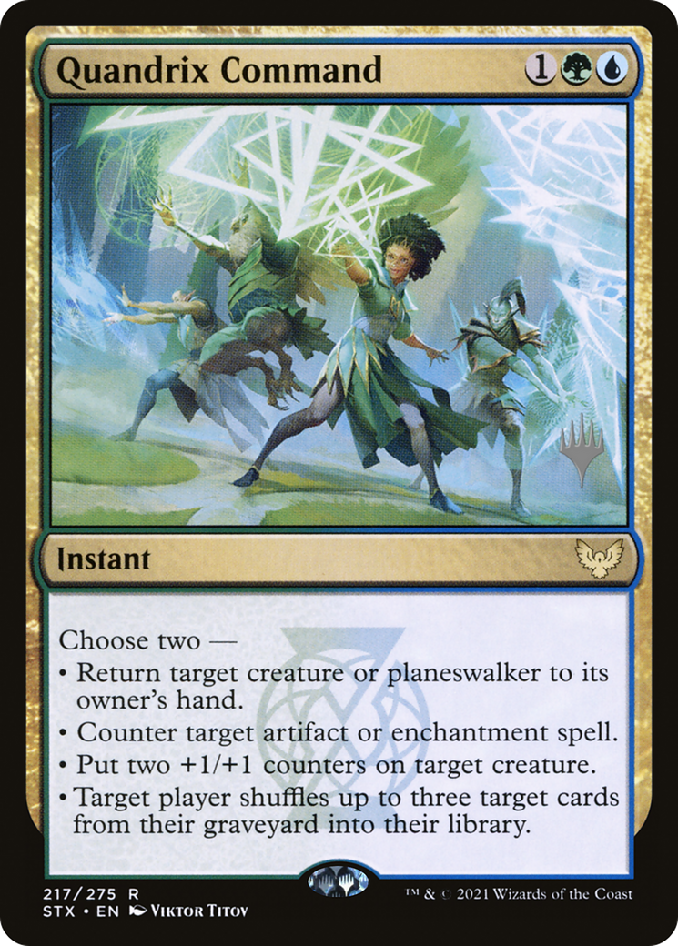 Quandrix Command (Promo Pack) [Strixhaven: School of Mages Promos] Foil