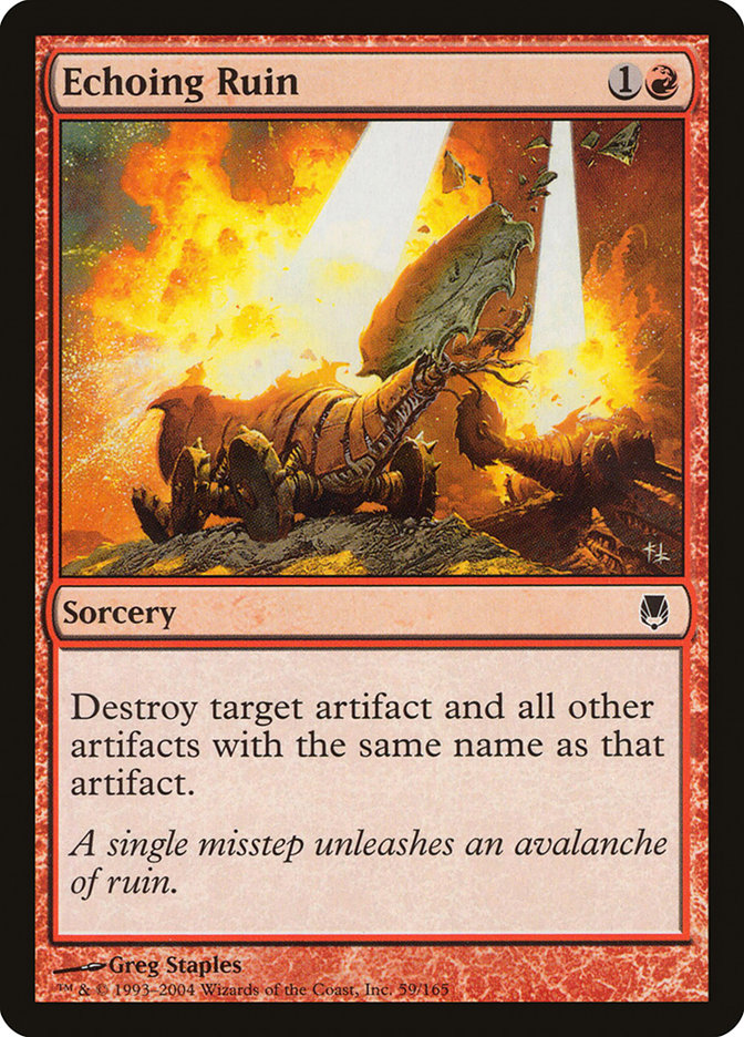 Echoing Ruin 59/165 (Darksteel)  - Foil