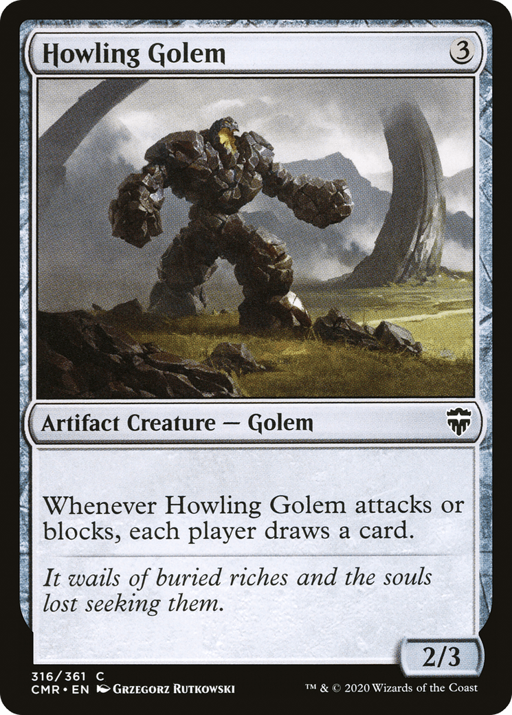 Howling Golem [Commander Legends] Foil