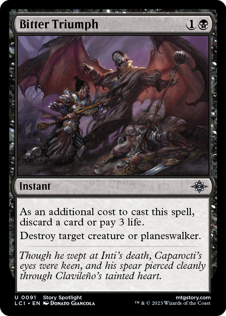 Bitter Triumph [The Lost Caverns of Ixalan] Foil