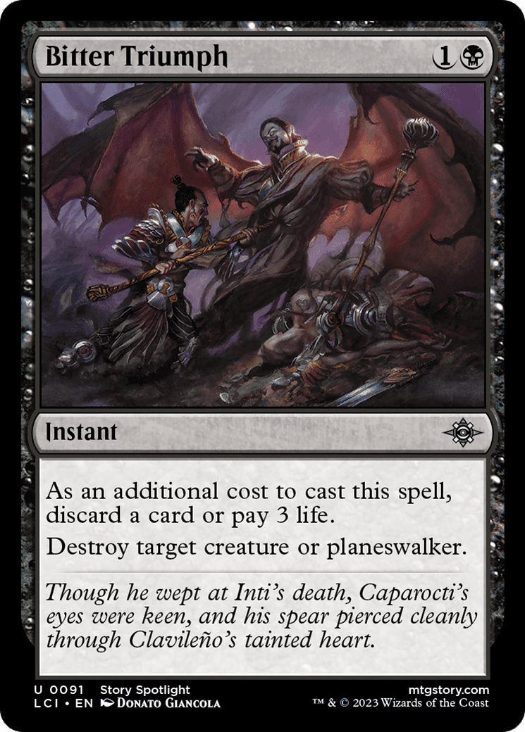 Bitter Triumph [The Lost Caverns of Ixalan] Foil