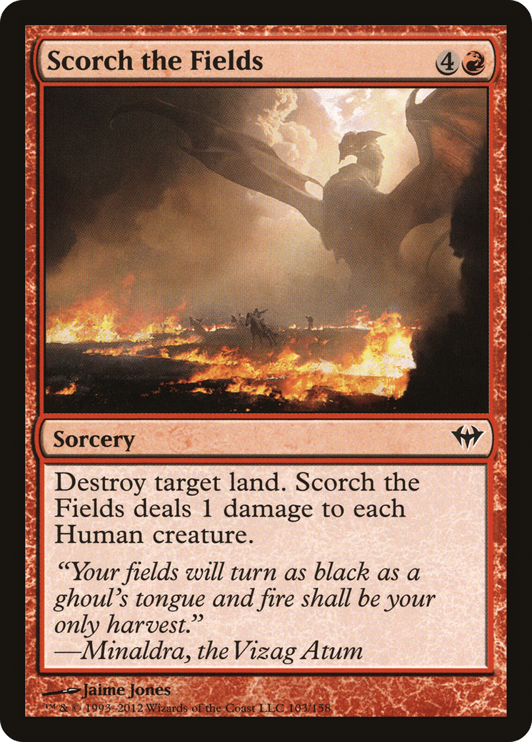 Scorch the Fields [Dark Ascension] Foil