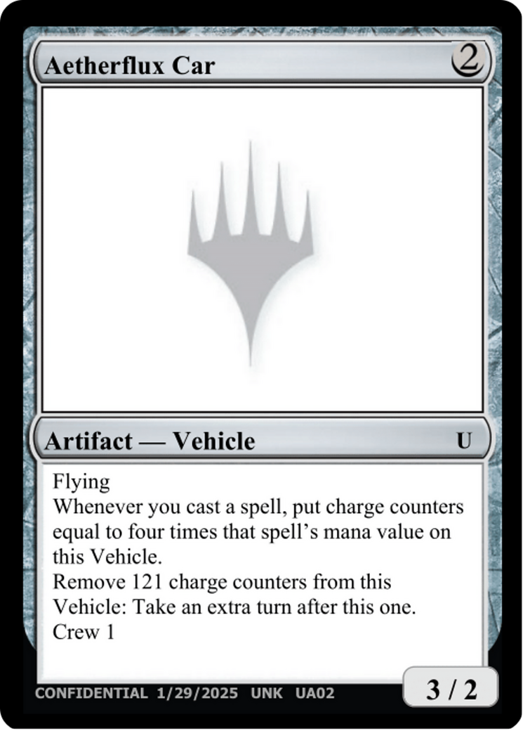 Aetherflux Car |  () [Un-Known Event Playtest Cards]