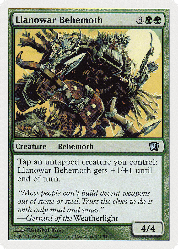 Llanowar Behemoth [Eighth Edition] Foil