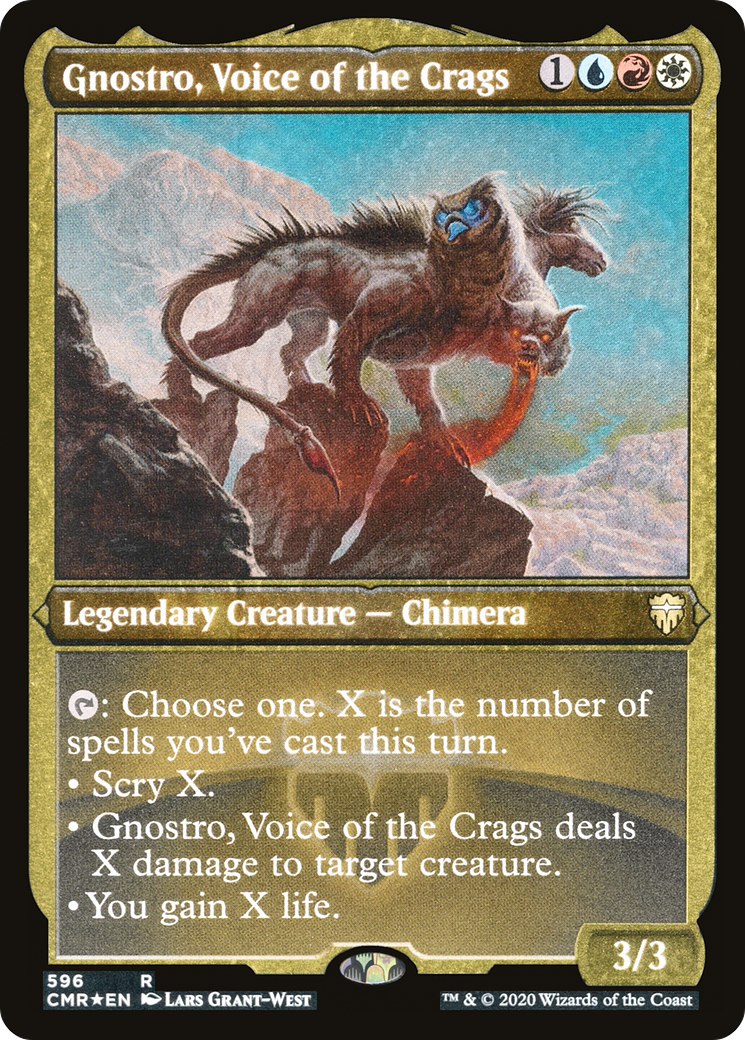 Gnostro, Voice of the Crags (596) [Commander Legends]  Foil