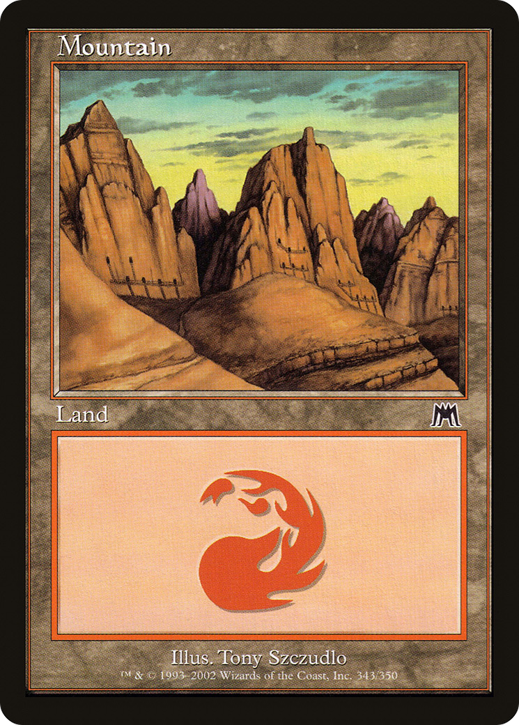 Mountain (343) [Onslaught] Foil