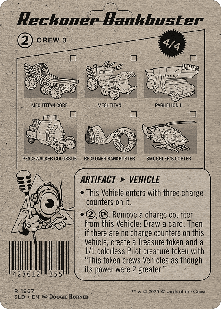 Reckoner Bankbuster // Reckoner Bankbuster (1967) [Secret Lair Drop]  (Borderless) Foil
