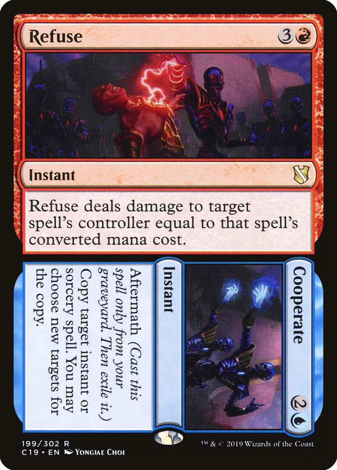 Refuse // Cooperate 199/302 (Commander 2019) 