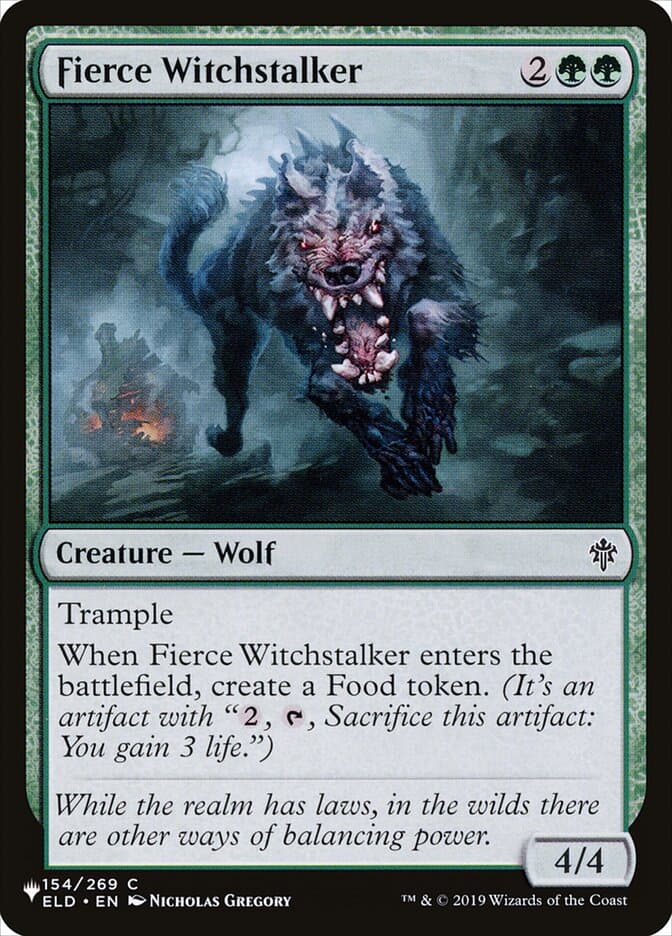 Fierce Witchstalker |  (ELD-154) [The List]