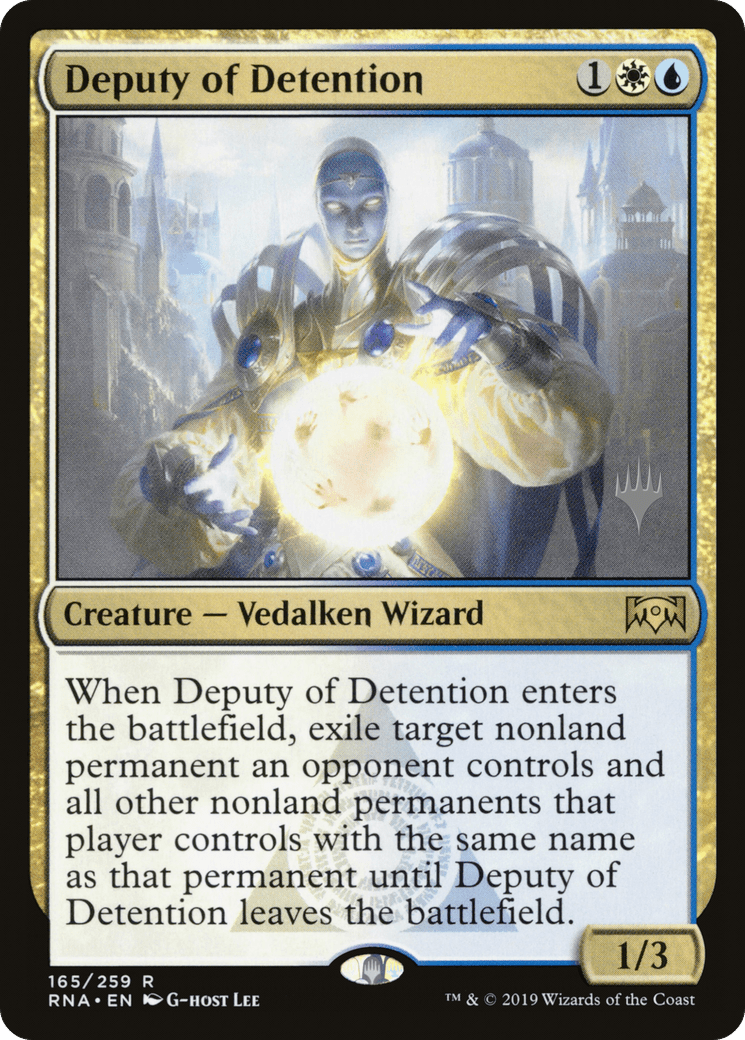 Deputy of Detention (Promo Pack) [Ravnica Allegiance Promos] Foil