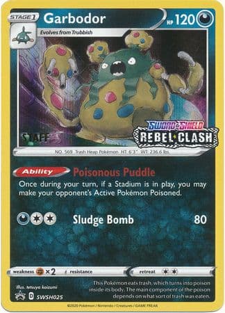 Garbodor SWSH025 (Prerelease) [Staff] SWSH025- SWSH Sword & Shield Promo Cards Holofoil