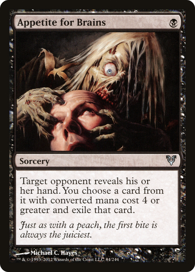 Appetite for Brains [Avacyn Restored] Foil