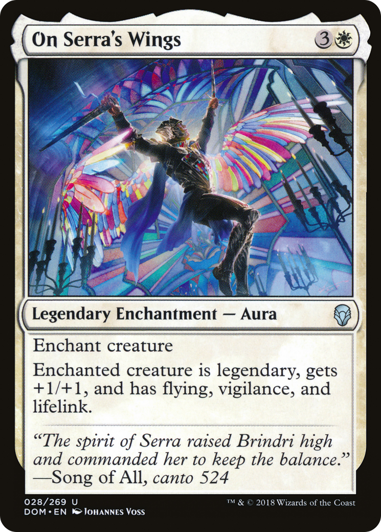On Serra's Wings [Dominaria] Foil