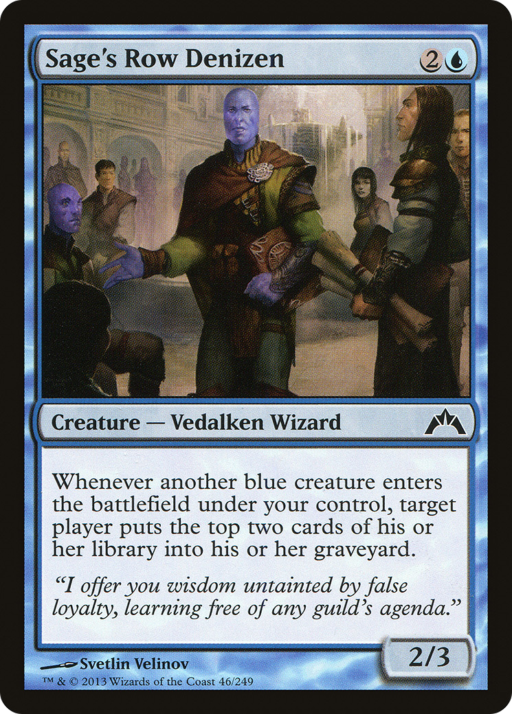 Sage's Row Denizen [Gatecrash] Foil