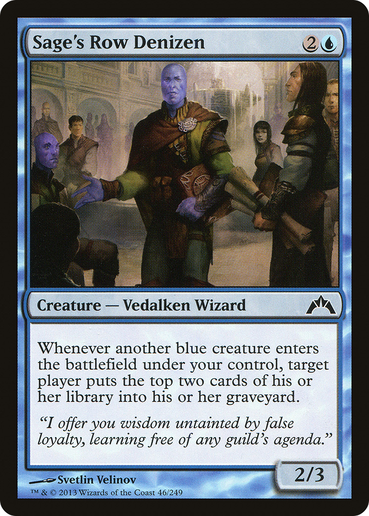 Sage's Row Denizen [Gatecrash] Foil