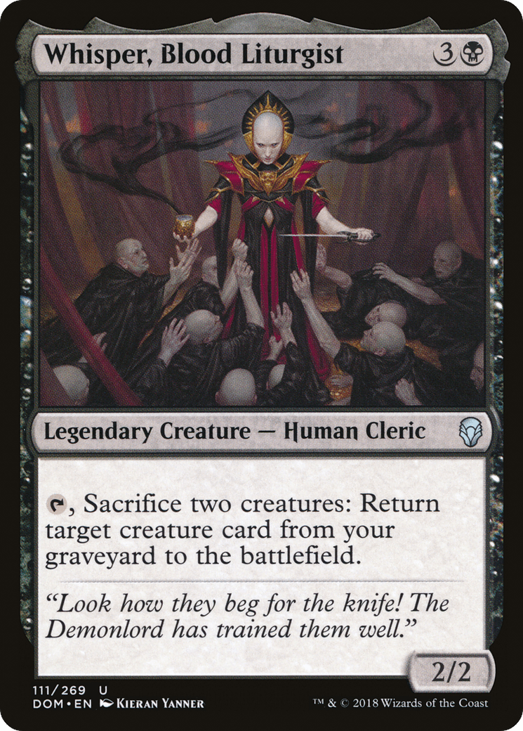 Whisper, Blood Liturgist [Dominaria] Foil