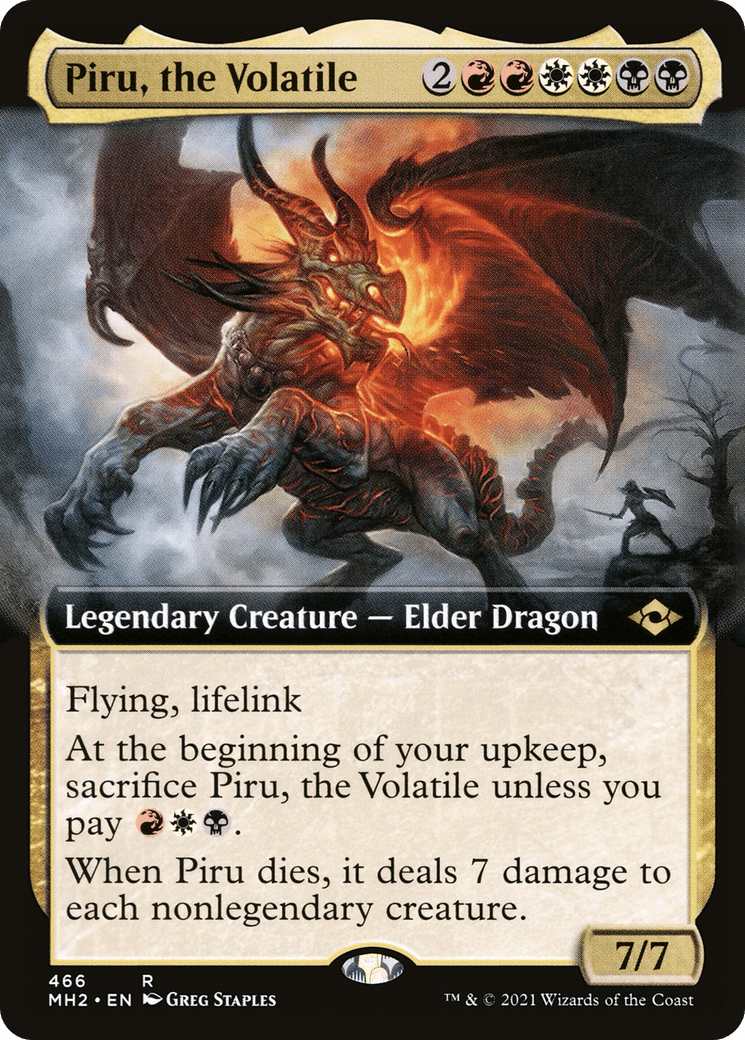 Piru, the Volatile (Extended Art) [Modern Horizons 2] Foil