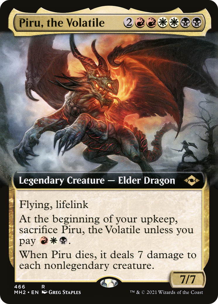 Piru, the Volatile (Extended Art) [Modern Horizons 2] Foil
