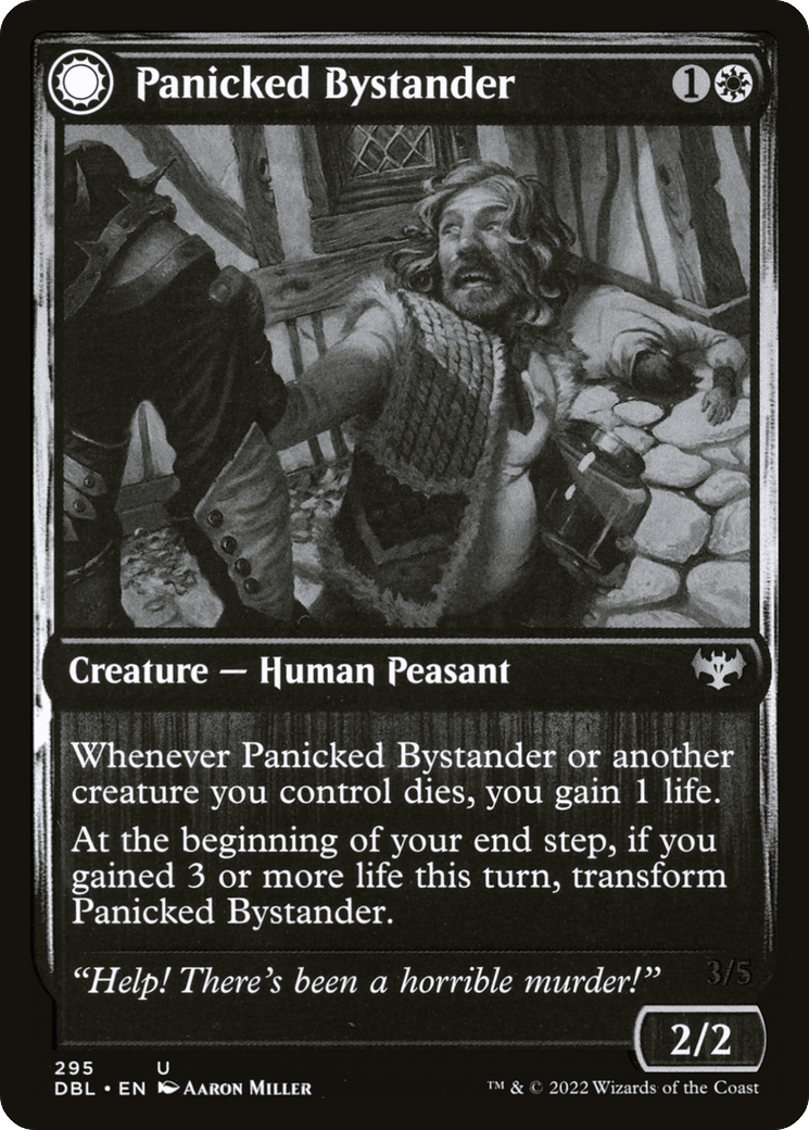Panicked Bystander // Cackling Culprit [Innistrad: Double Feature] Foil