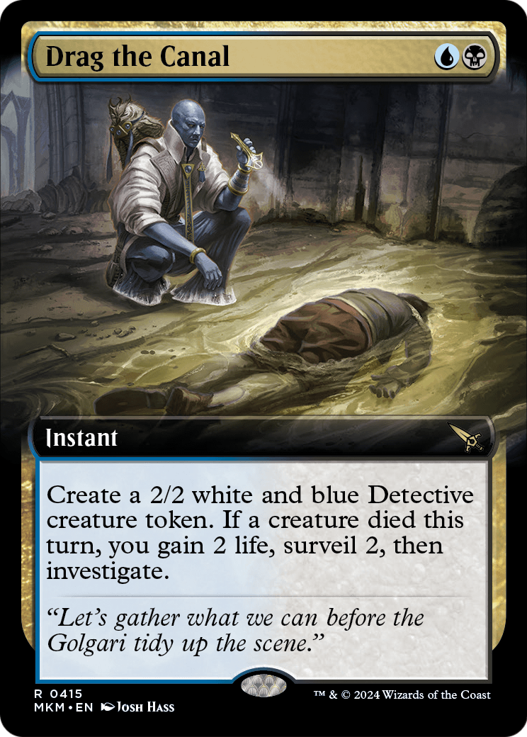 Drag the Canal (Extended Art) [Murders at Karlov Manor] Foil