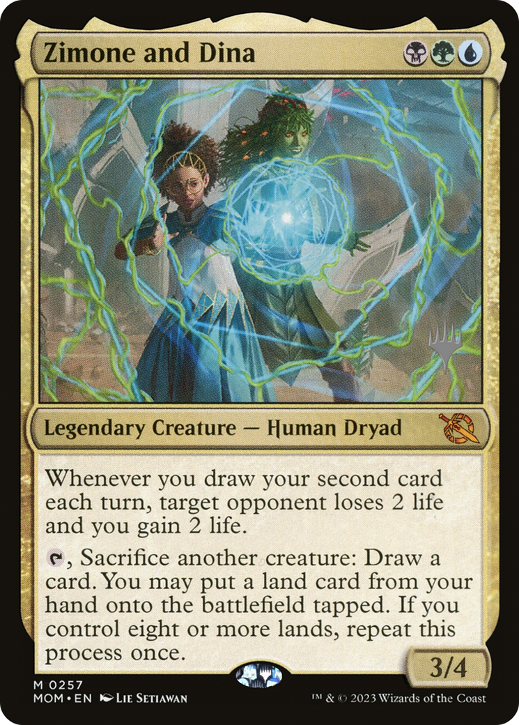 Zimone and Dina (Promo Pack) [March of the Machine Promos] Foil