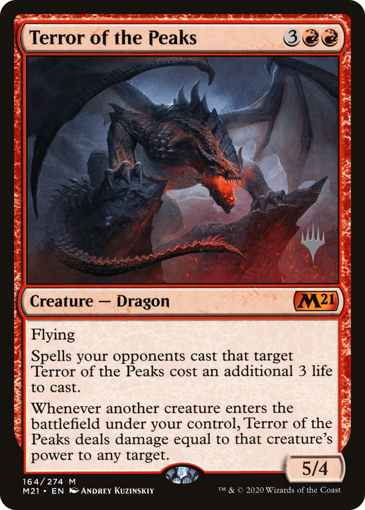 Terror of the Peaks (Promo Pack) [Core Set 2021 Promos] Foil