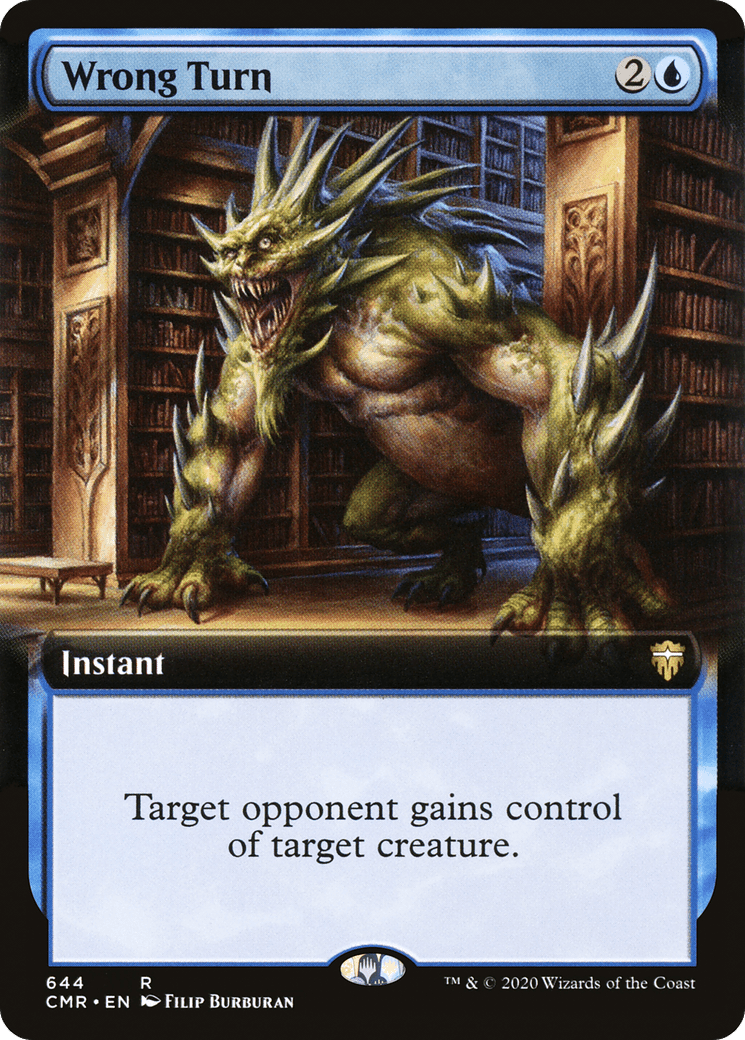 Wrong Turn (Extended Art) [Commander Legends] Foil