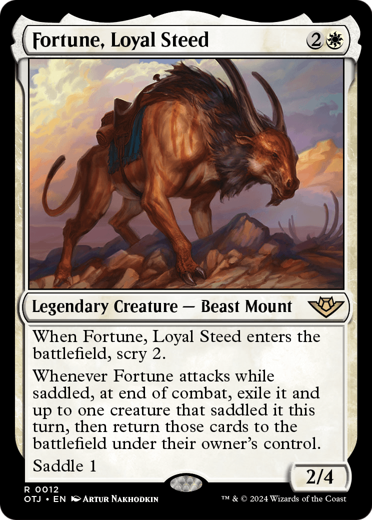 Fortune, Loyal Steed |  Foil (012) [Outlaws of Thunder Junction]