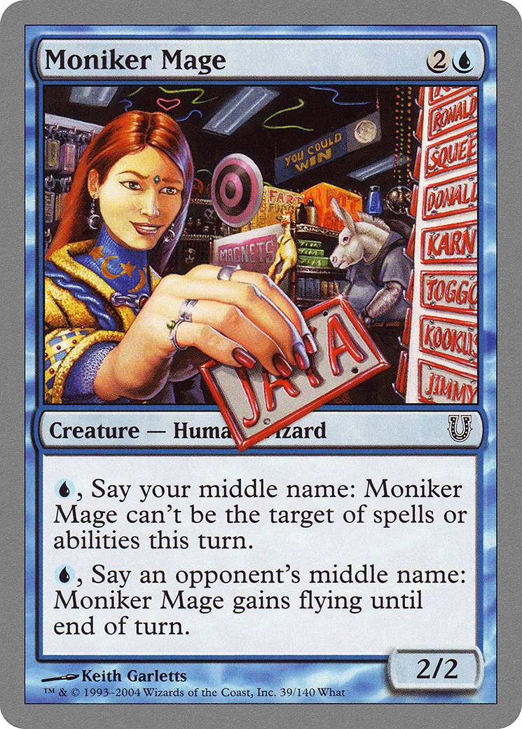 Moniker Mage [Unhinged] Foil