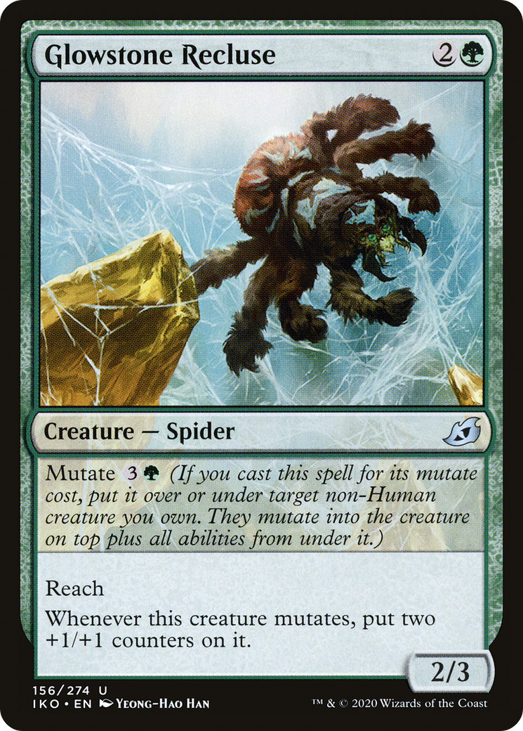 Glowstone Recluse [Ikoria: Lair of Behemoths] Foil