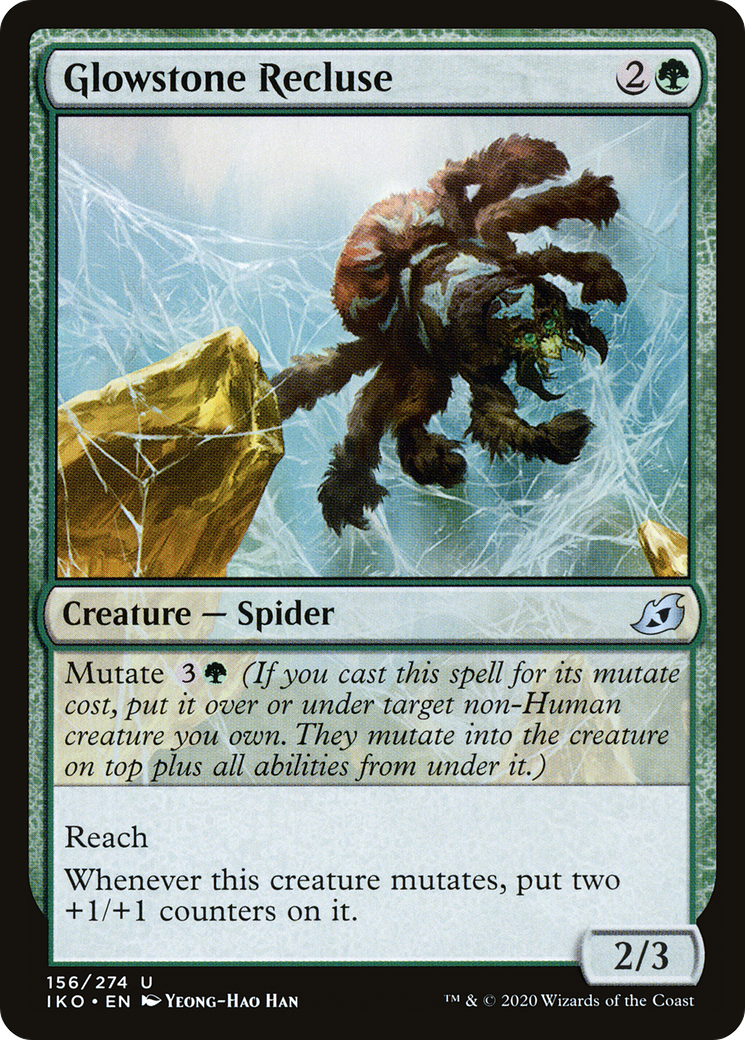 Glowstone Recluse [Ikoria: Lair of Behemoths] Foil
