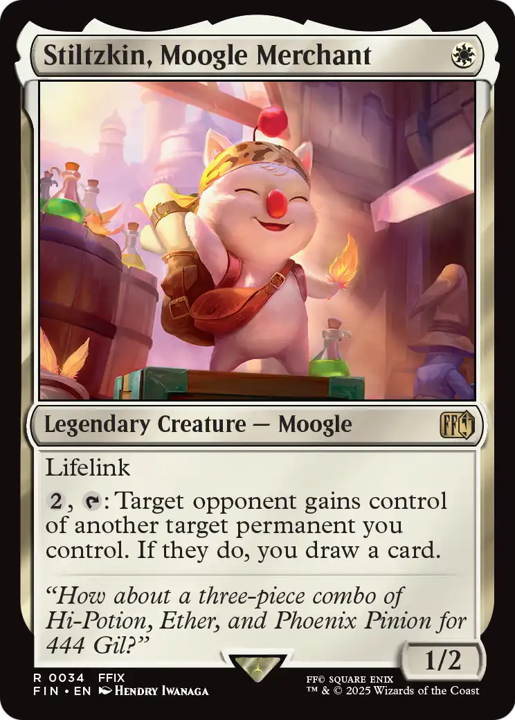Stiltzkin, Moogle Merchant (034) [FINAL FANTASY]  Foil