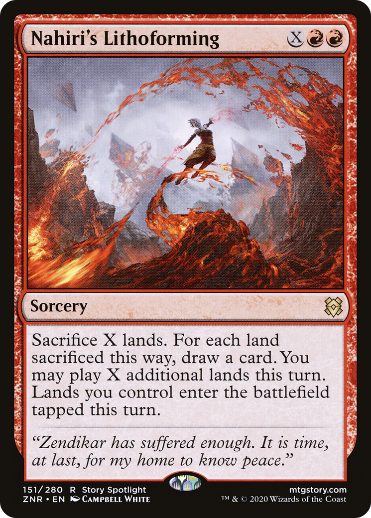 Nahiri's Lithoforming [Zendikar Rising] Foil