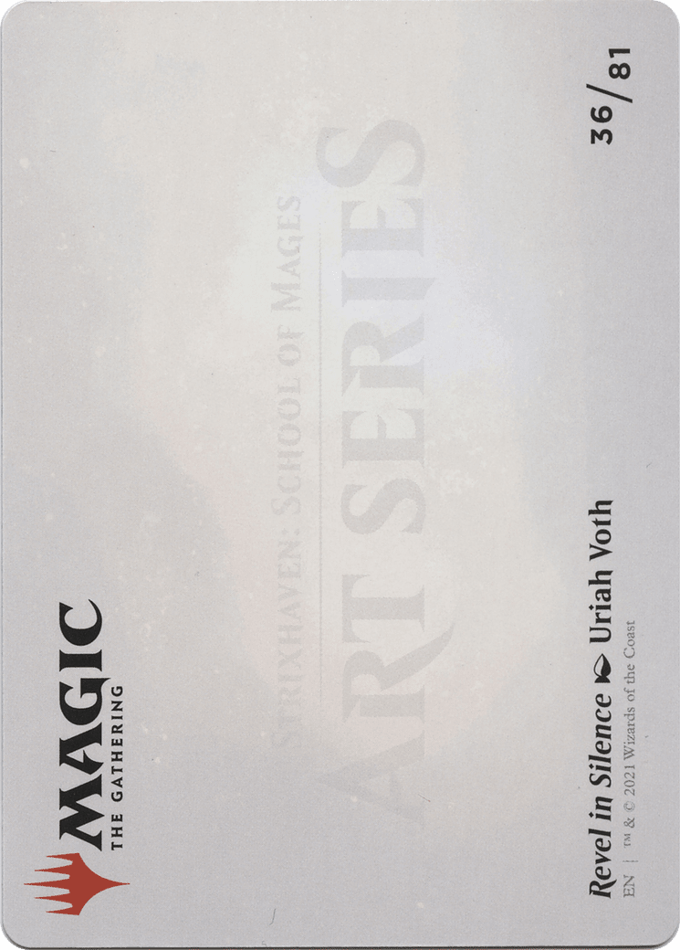 Revel in Silence // Revel in Silence (ASTX-036) - Strixhaven Art Series (Borderless) Foil