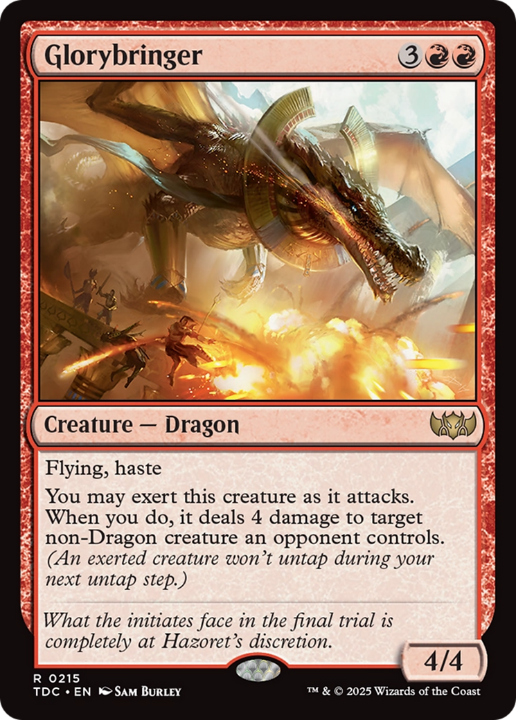 Glorybringer (215) [Commander: Tarkir: Dragonstorm]