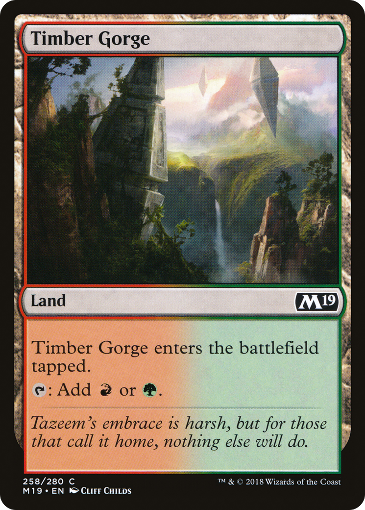 Timber Gorge [Core Set 2019] Foil