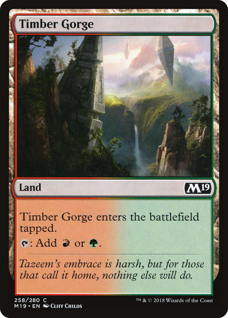 Timber Gorge [Core Set 2019] Foil