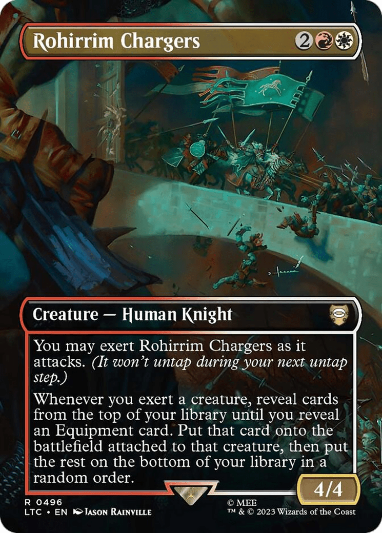 Rohirrim Chargers (Borderless) [The Lord of the Rings: Tales of Middle-Earth Commander] Foil