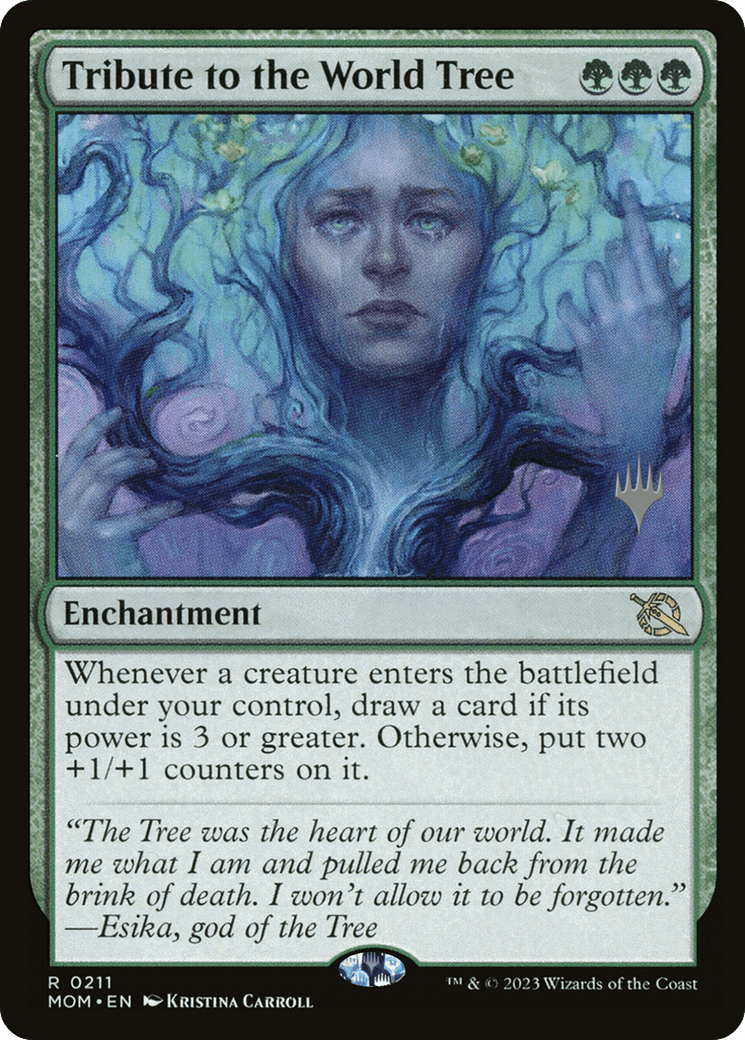 Tribute to the World Tree (Promo Pack) [March of the Machine Promos] Foil