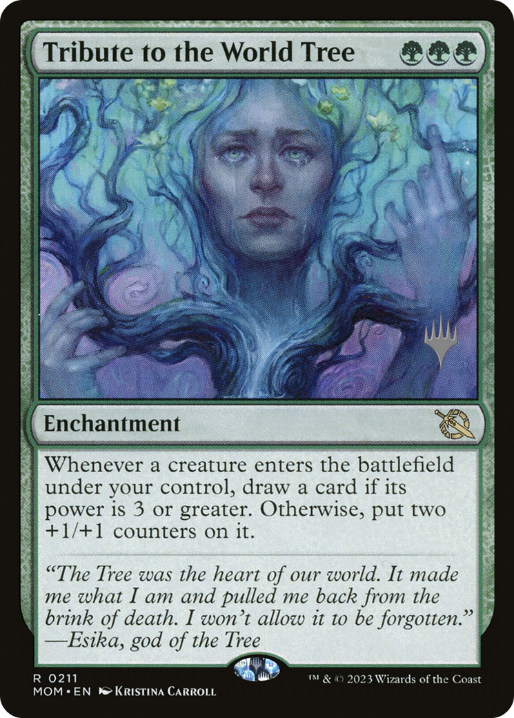 Tribute to the World Tree (Promo Pack) [March of the Machine Promos] Foil