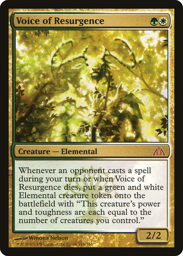 Voice of Resurgence [Dragon's Maze] Foil