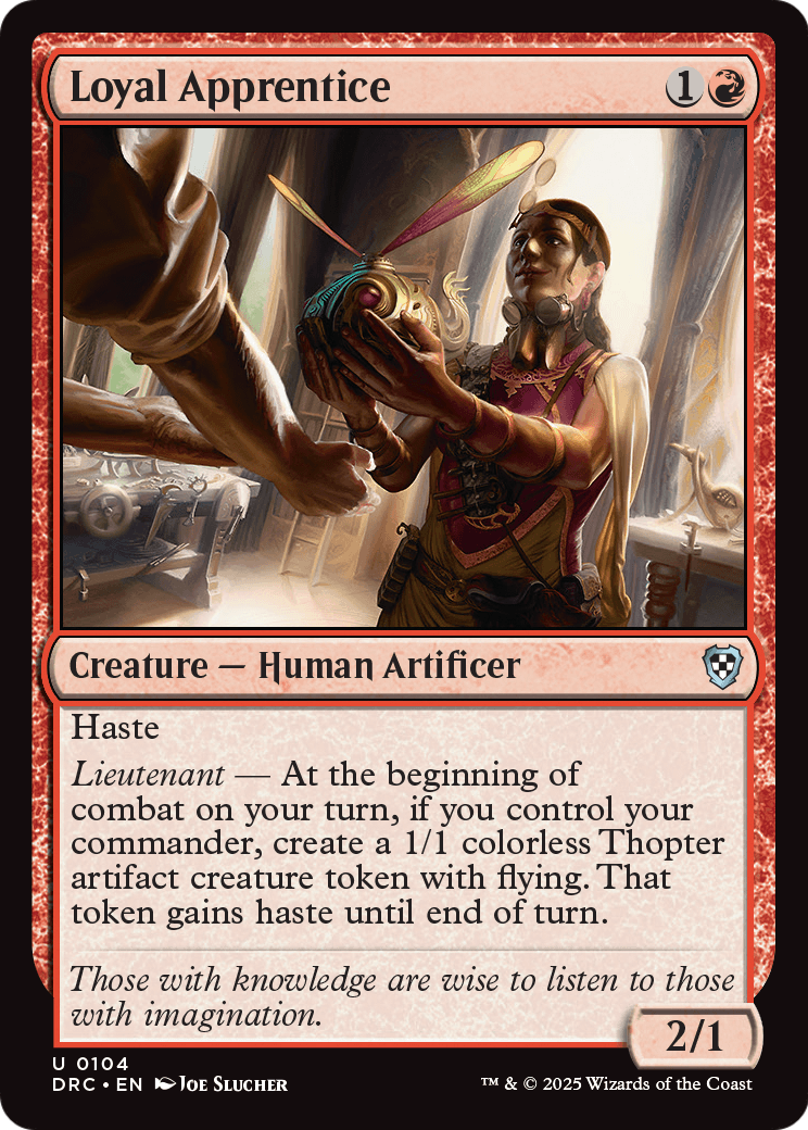 Loyal Apprentice (-104) [Commander: Aetherdrift]