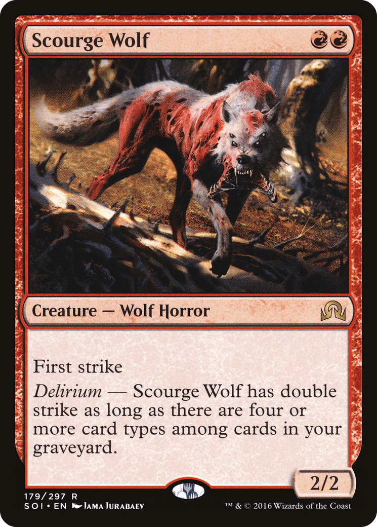 Scourge Wolf [Shadows over Innistrad] Foil