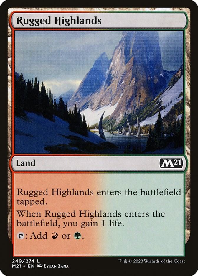 Rugged Highlands 249 (Core Set 2021)  - Foil